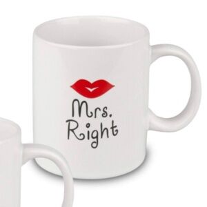 Red Lipstick 'Mrs. Right' Mug
